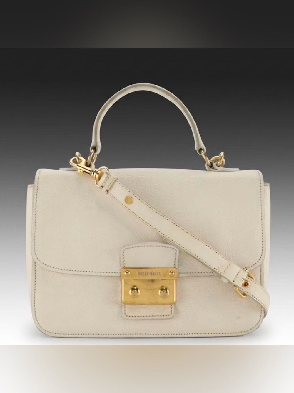 Miu Miu Madras Two-Way Purse